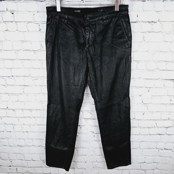 AG ADRIANO GOLDSCHMIED | The Caden Tailored Trouser stretch leatherette pants - Picture 4 of 12